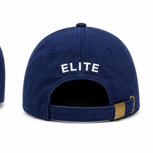 ELITE Dad Hat in Navy, back view