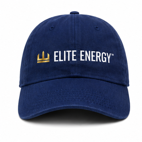 ELITE Dad Hat in Navy, front view
